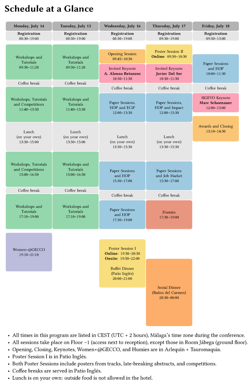 Schedule